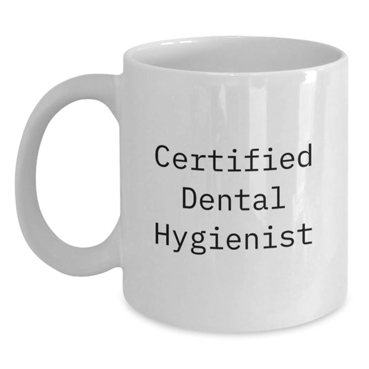 Gifts from Friends for Dental Hygienist Certified 'You're a-maize-ing' White Coffee Mug, Graduation Unique Gifts for Women, 11oz or 15oz Capacity, Ceramic, Microwave, Dishwasher Safe - Main