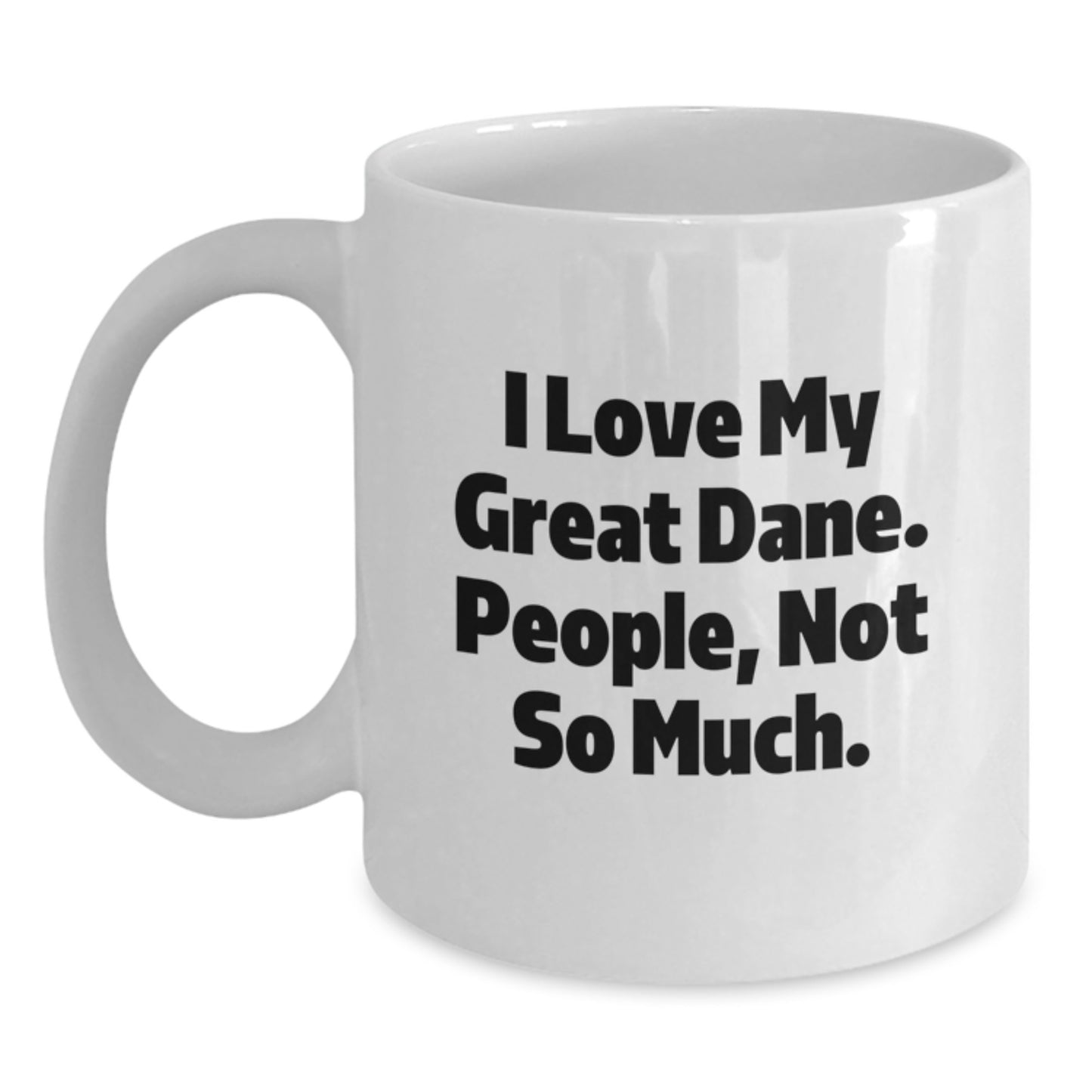 Funny Great Dane Dog Lover's Coffee Mug Gifts from Friends for Great Dane Dog Owners, Unique Graduation Gifts for Men - Main