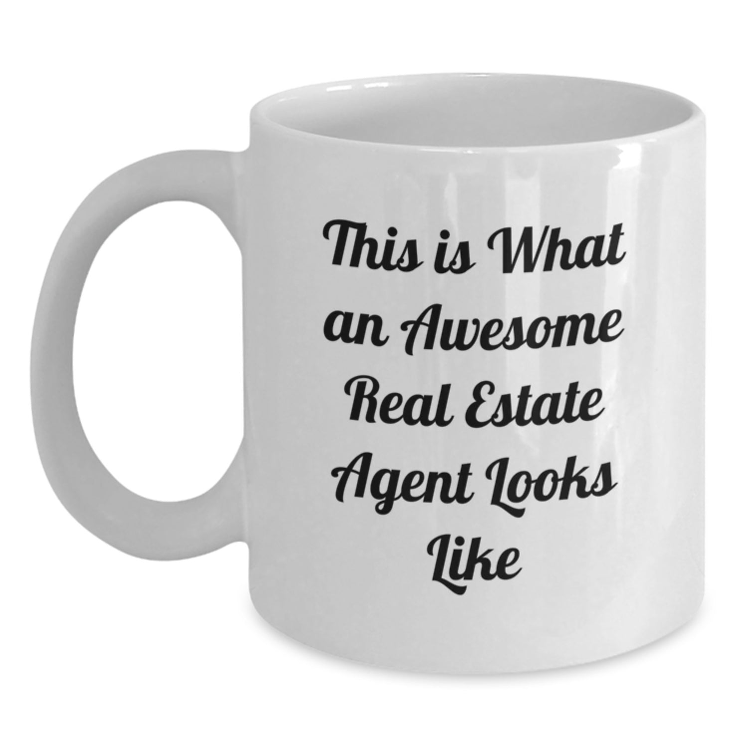 Funny Real Estate Agent Gifts, White Coffee Mug, This Is What An Awesome Real Estate Agent Looks Like, Gifts from Men to Real Estate Agent, Birthday Unique Gifts - Main