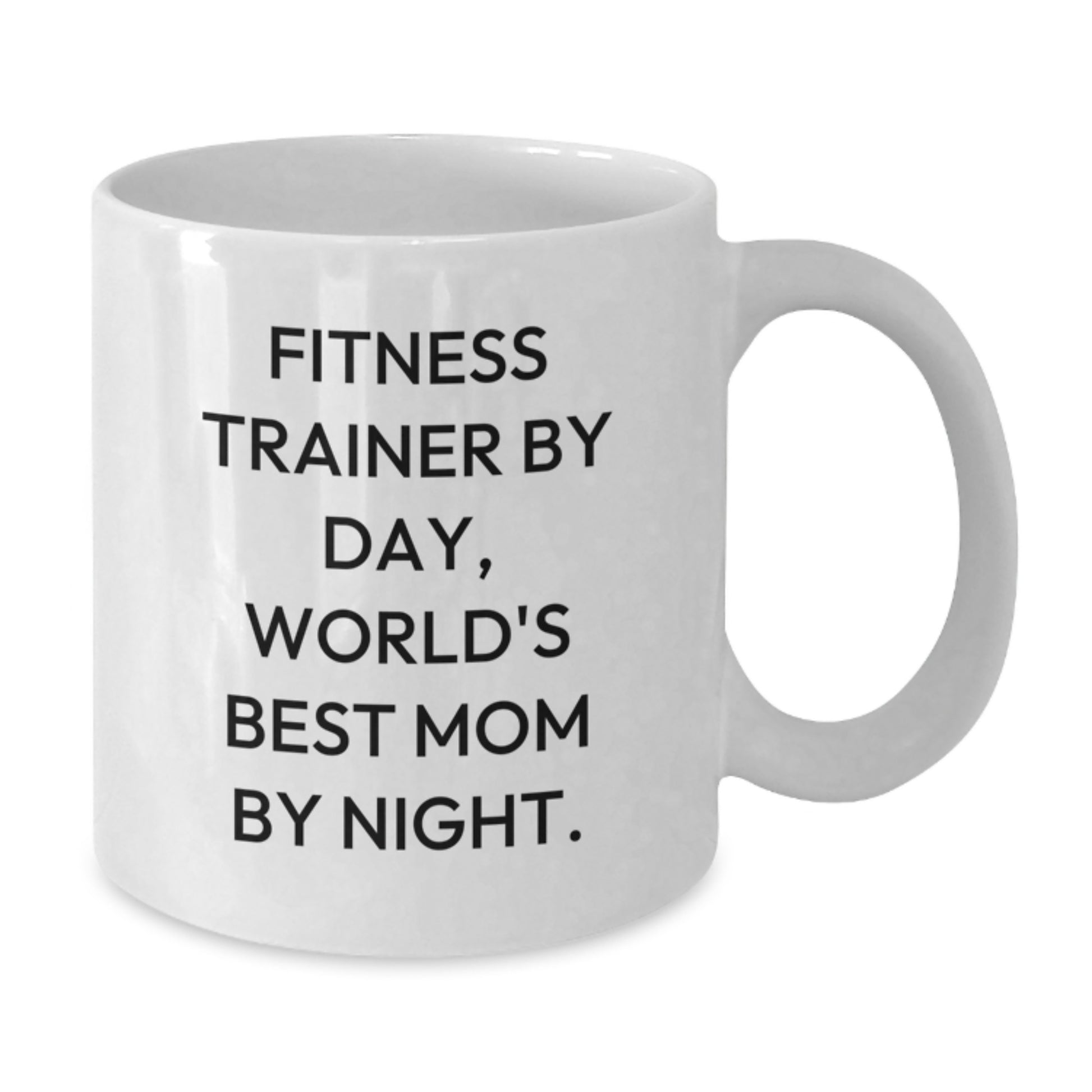 Fitness Trainer Gifts, White Coffee Mug, Funny Quote, Birthday Unique Gifts from Mom to Fitness Trainer - Additional