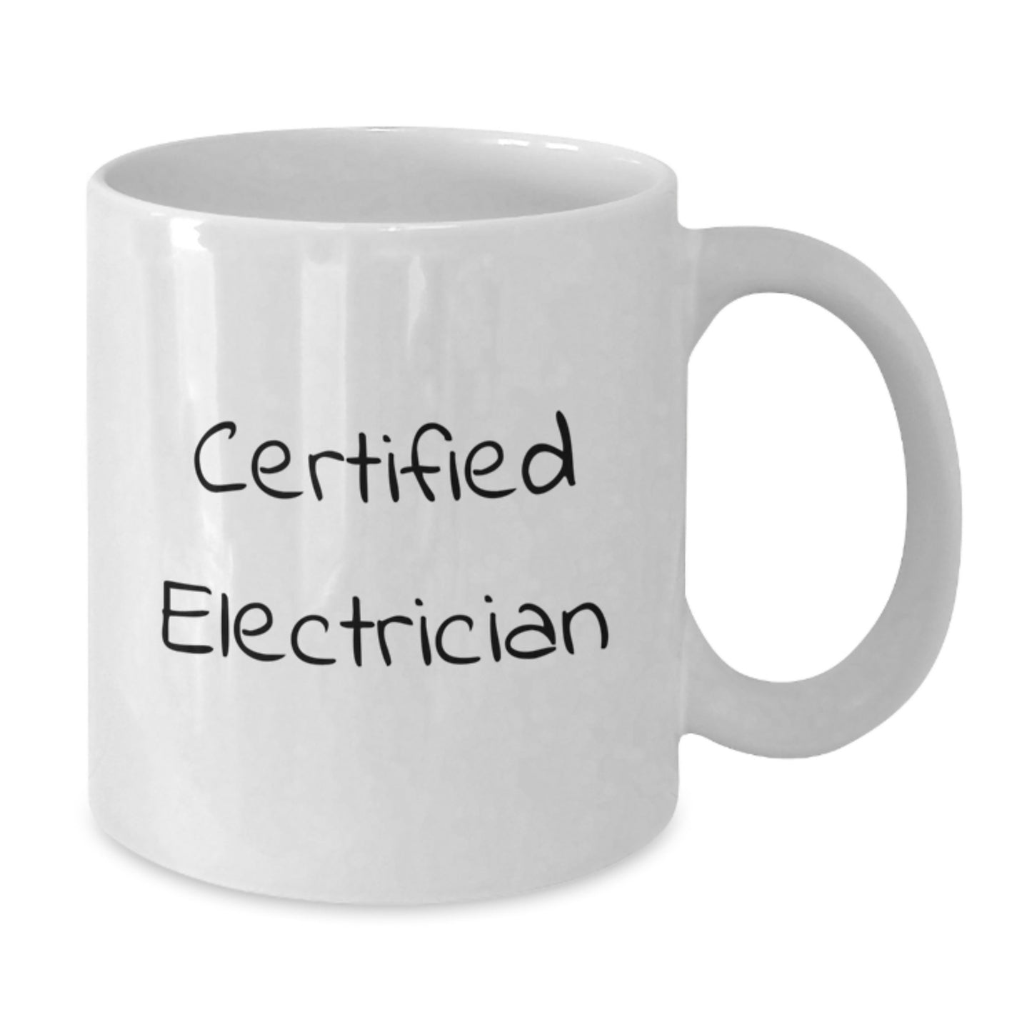 Funny Electrician Gifts: White Coffee Mug for Certified Electrician Graduation, Gifts from Friends, 'Congratulations, You're Shockingly Good!' - Additional