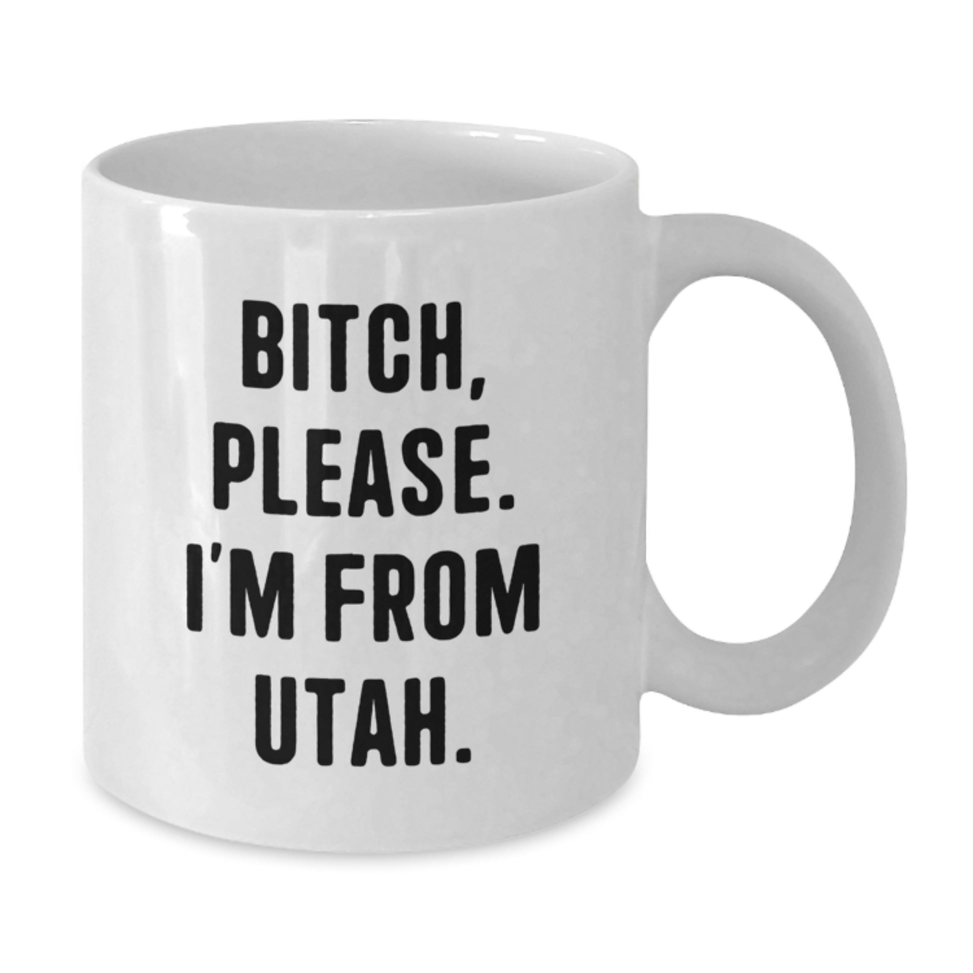 Utah Lovers, B-tch, Please! Funny White Coffee Mug for Birthday Unique Gifts from Friends to Family - Additional