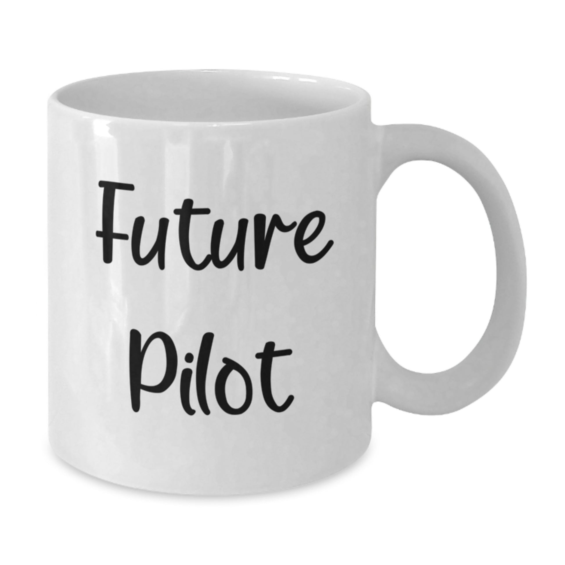 Funny Pilot Future Quotes White Coffee Mug, Gifts from Friends to Future Pilots, Perfect Graduation Gifts for Him or Her - Additional