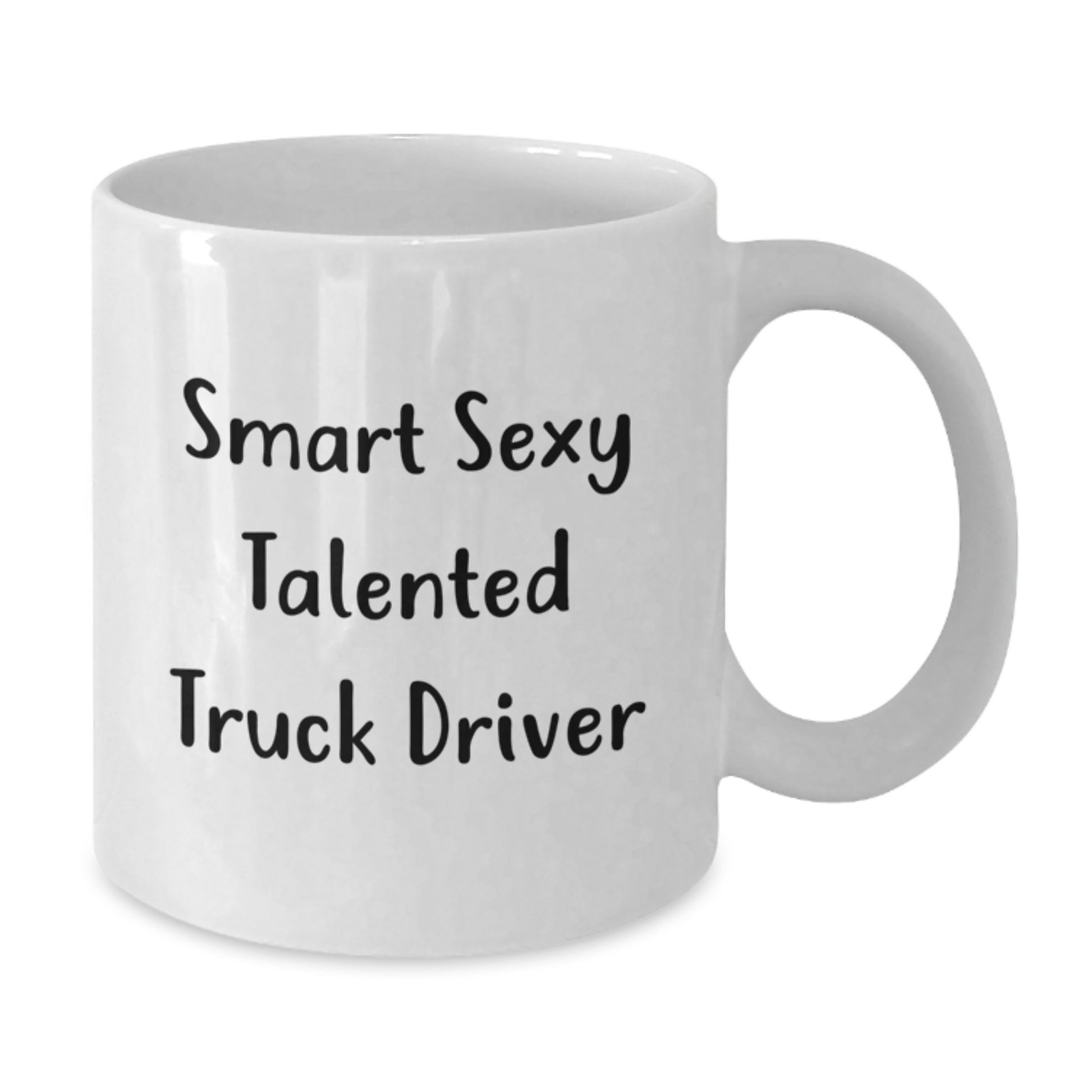 Funny Truck Driver Gifts from Friends to Truck Driver Graduation Unique White Coffee Mug - Additional