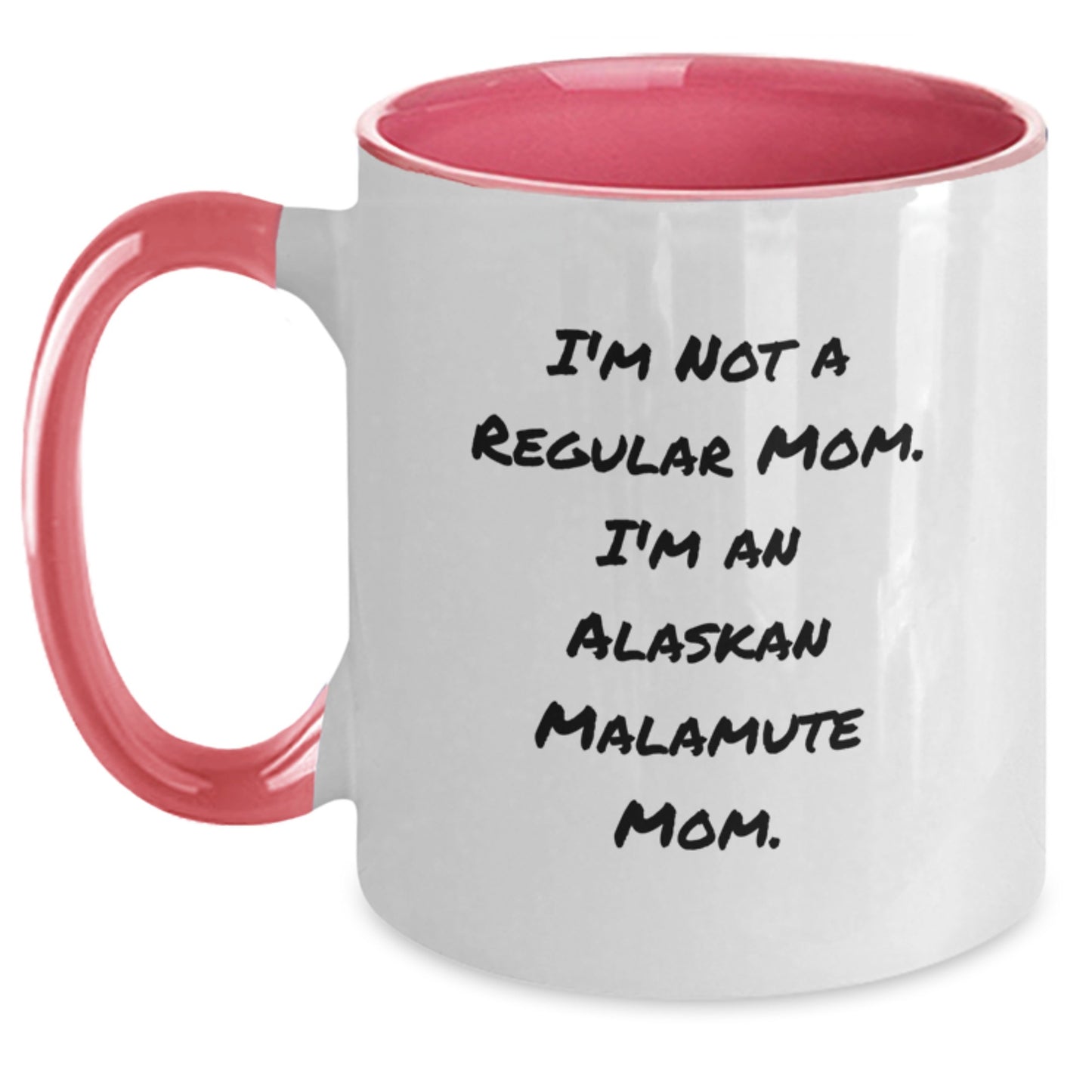 Alaskan Malamute Dog Mom Funny Two Tone Coffee Mug Gifts from Family to Graduates - Main