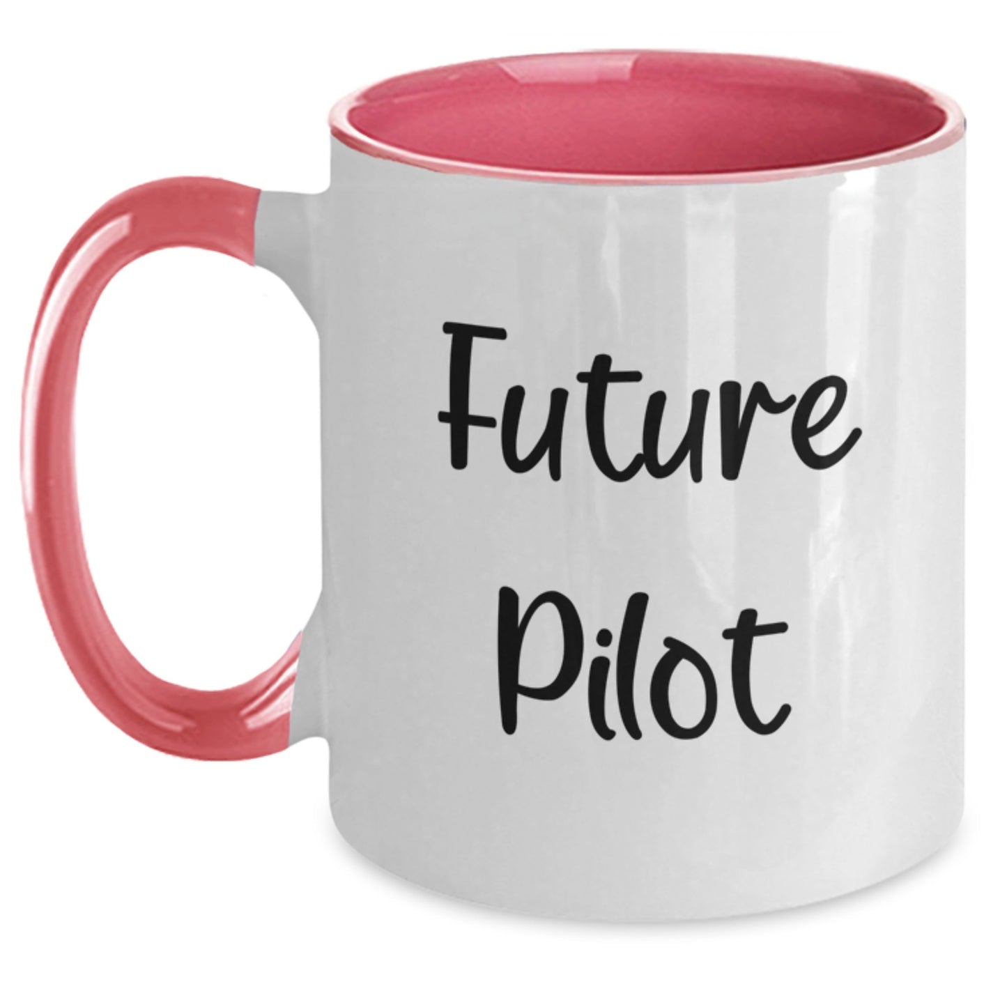 Funny Pilot Gifts for Future Pilots - Two Tone Coffee Mug, Unique Graduation Gift from Friends, Family, or Coworkers - Main