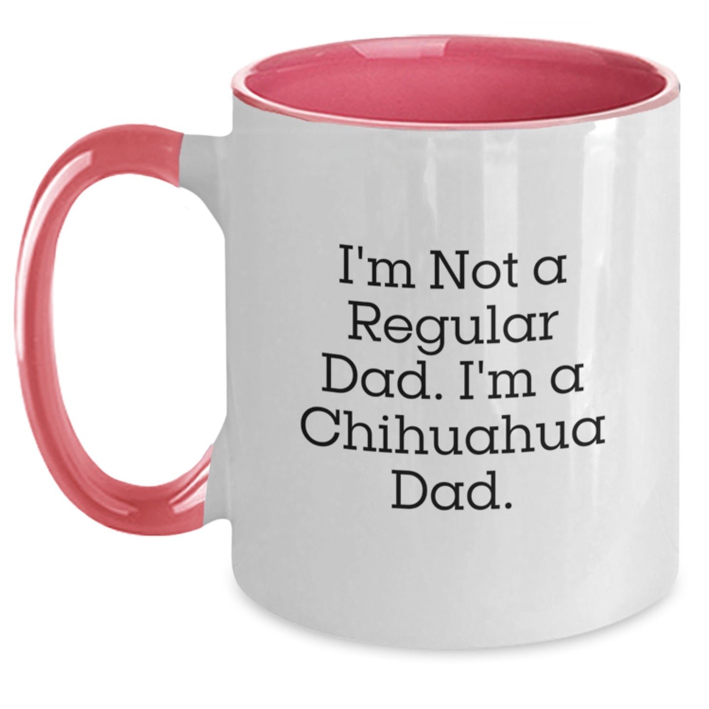 Funny Chihuahua Dad Gifts for Men - Two Tone Coffee Mug, Graduation Unique Gifts from Dad - Main