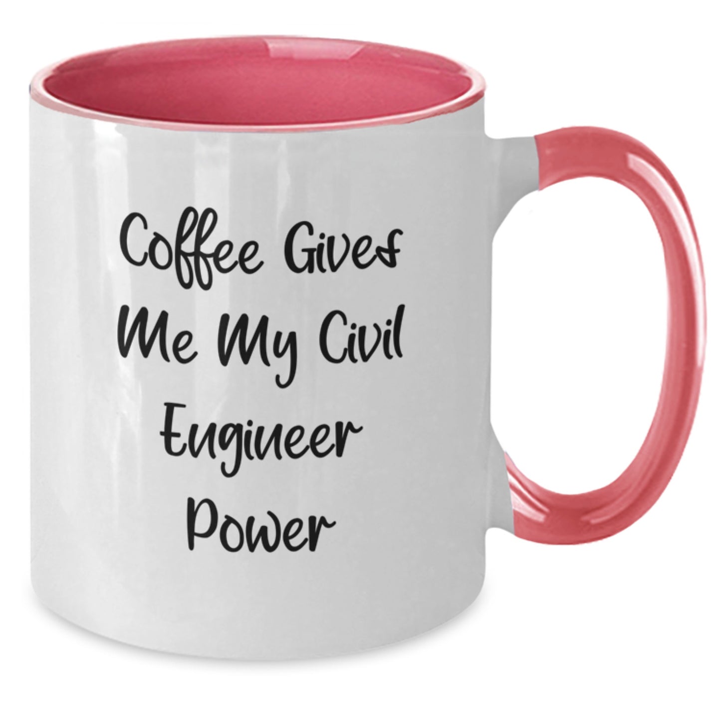 Funny Civil Engineer Gifts, Civil Engineer Power Coffee Mug, Graduation Unique Gifts from Friends to Civil Engineers for Men and Women - 'Coffee Gives Me My Civil Engineer Power' - Additional
