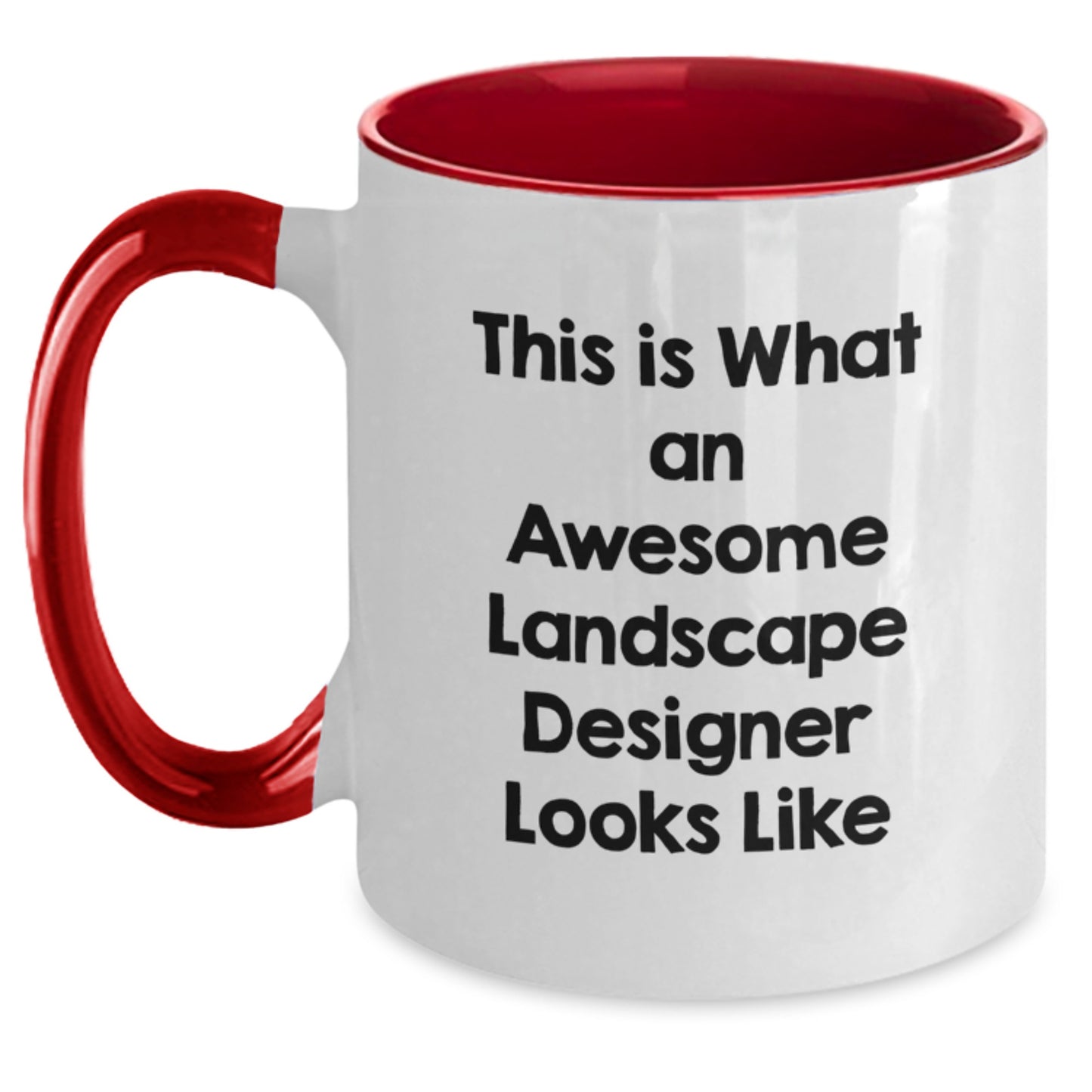 Funny Landscape Designer Gifts, Two Tone Coffee Mug for Birthday, Gifts from Friends, Gifts for Landscape Designer - 'This Is What An Awesome Landscape Designer Looks Like' - Main