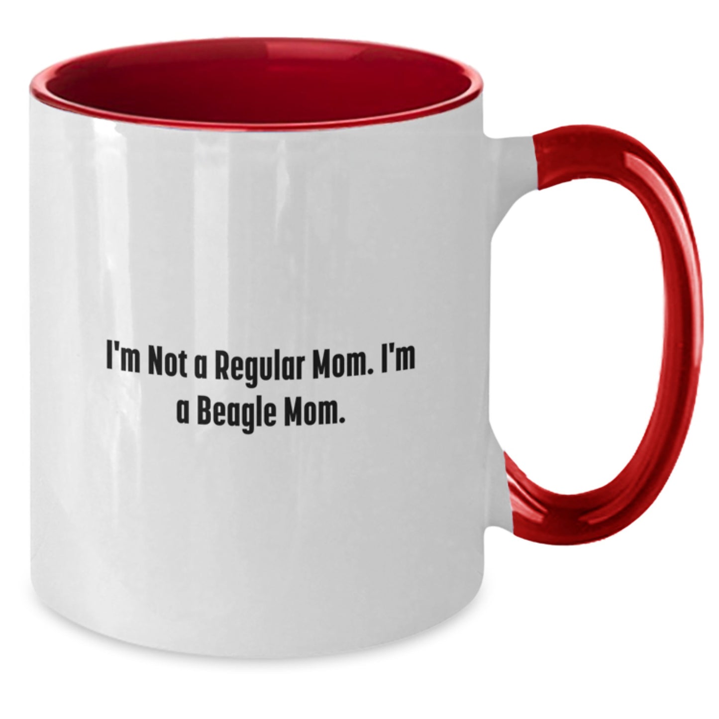 Funny Beagle Mom Gifts for Graduation - I'm Not A Regular Mom. I'm A Beagle Mom. Two Tone Coffee Mug for Beagle Dog Lovers, Gifts from Mom to Beagle Owner, Beagle Dog Gifts for Men or Women - Additional