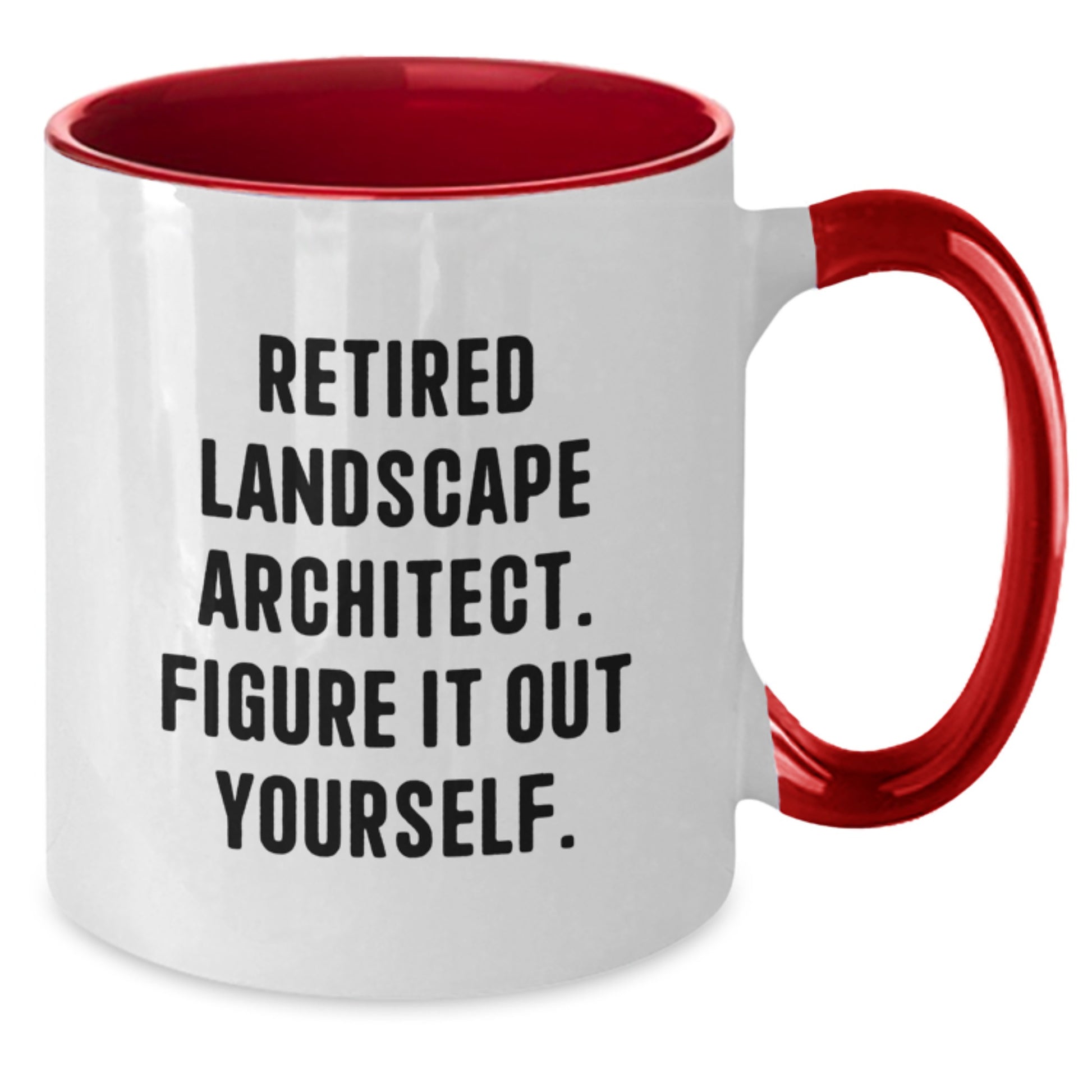 Landscape Architect Gifts, Funny Quote, Two Tone Coffee Mug, Birthday Unique Gifts from Friends for Him - Additional