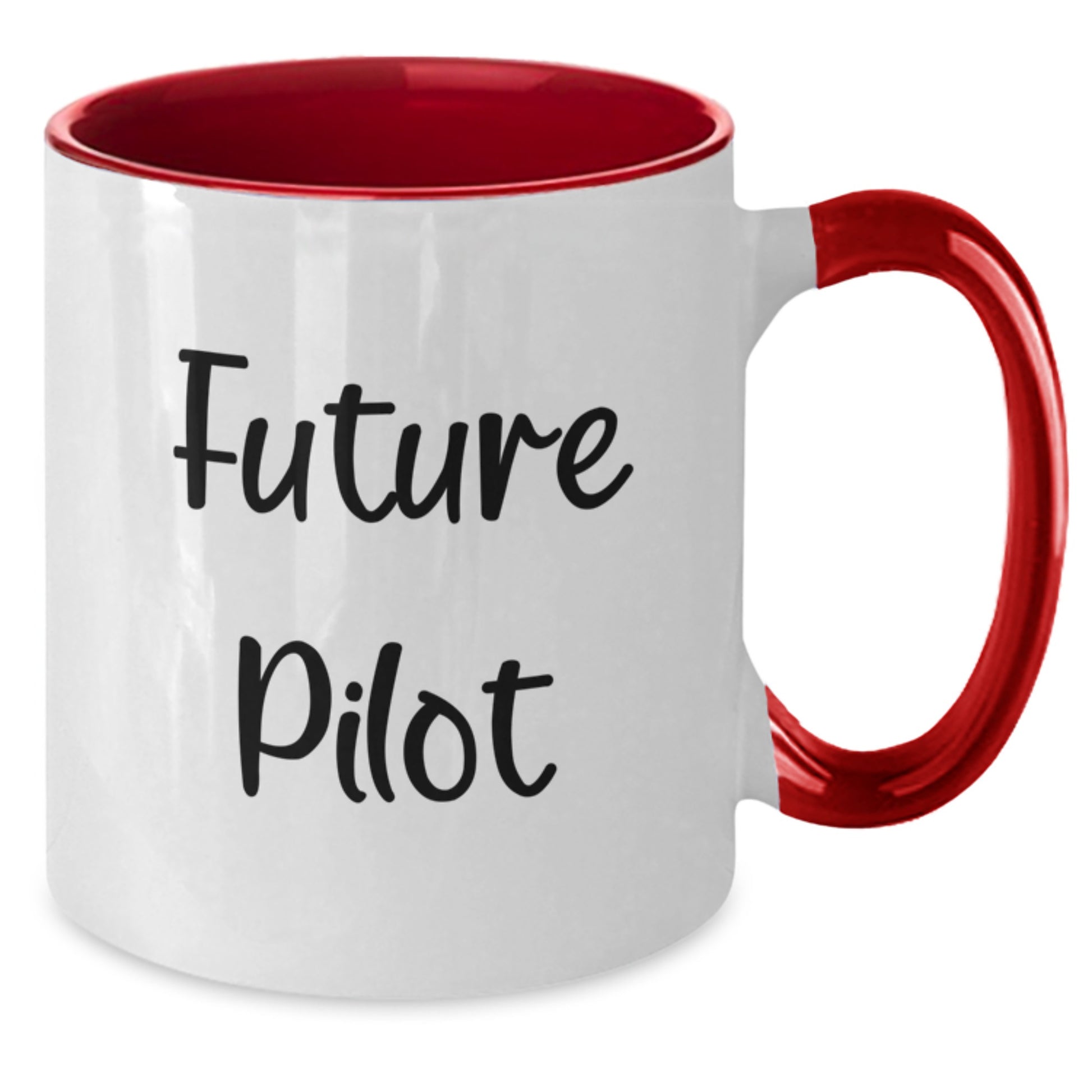 Funny Pilot Gifts for Future Pilots - Two Tone Coffee Mug, Unique Graduation Gift from Friends, Family, or Coworkers - Additional