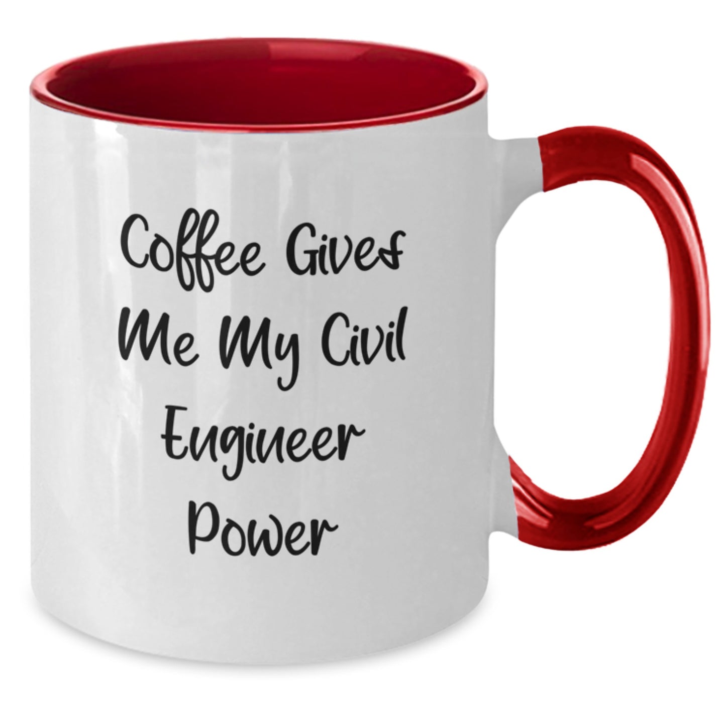 Funny Civil Engineer Gifts, Civil Engineer Power Coffee Mug, Graduation Unique Gifts from Friends to Civil Engineers for Men and Women - 'Coffee Gives Me My Civil Engineer Power' - Additional