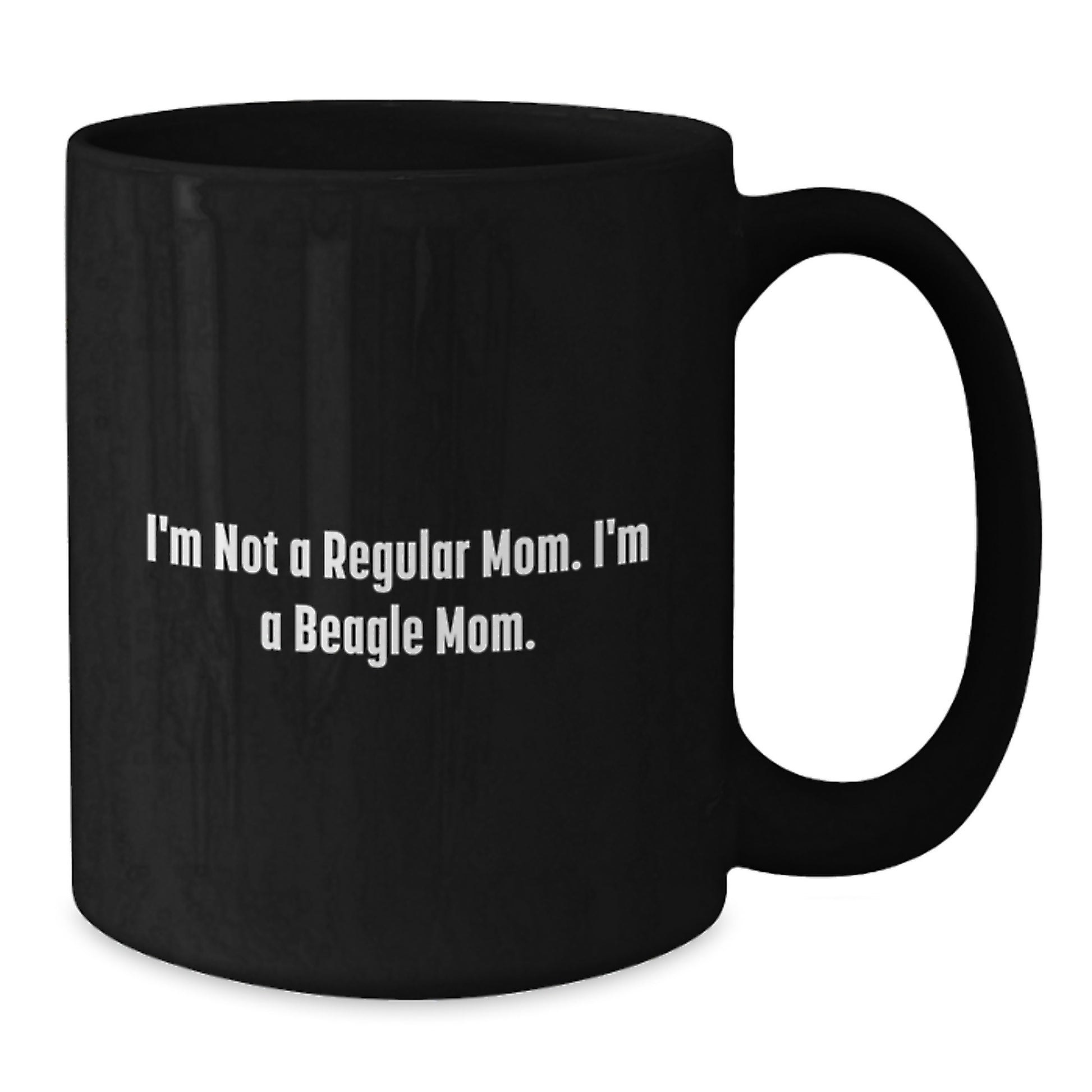 Comical Beagle Mom Black Coffee Mug, Funny Gift for Friends, Coworkers, Family, Graduation Unique Gifts from Beagle Lovers, Perfect for Daily Use - Additional