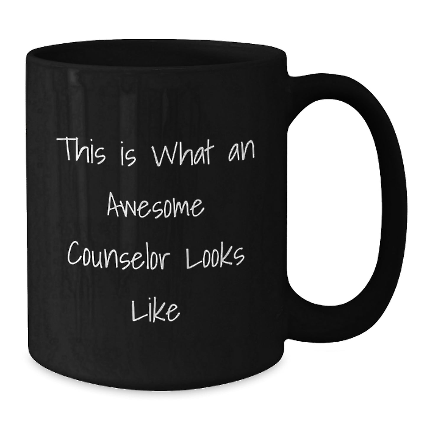 Funny Counselor Gifts, This Is What An Awesome Counselor Looks Like, Black Coffee Mug for Birthday, Gifts from Friends to Counselor - Additional