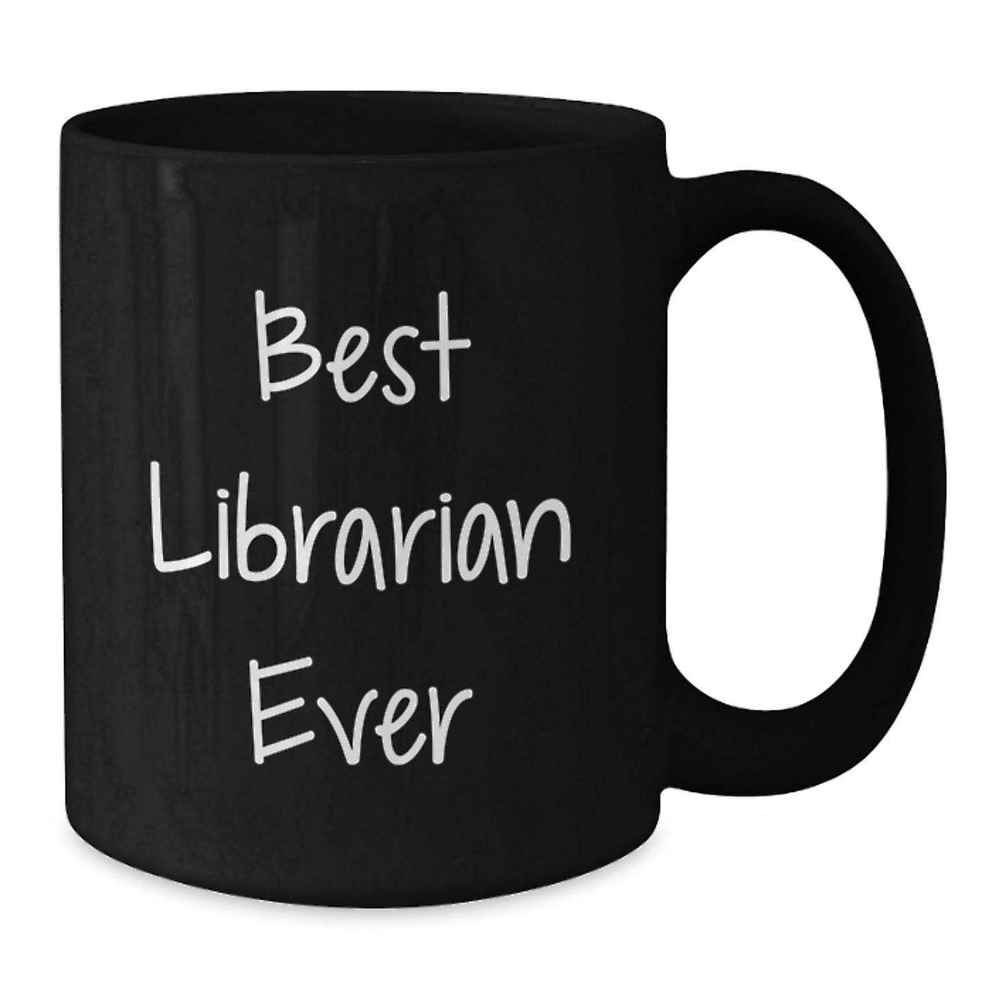 Librarian Gifts, Best Librarian Ever, Funny Quote, Black Coffee Mug, Birthday Unique Gifts from Family to Librarian - Additional