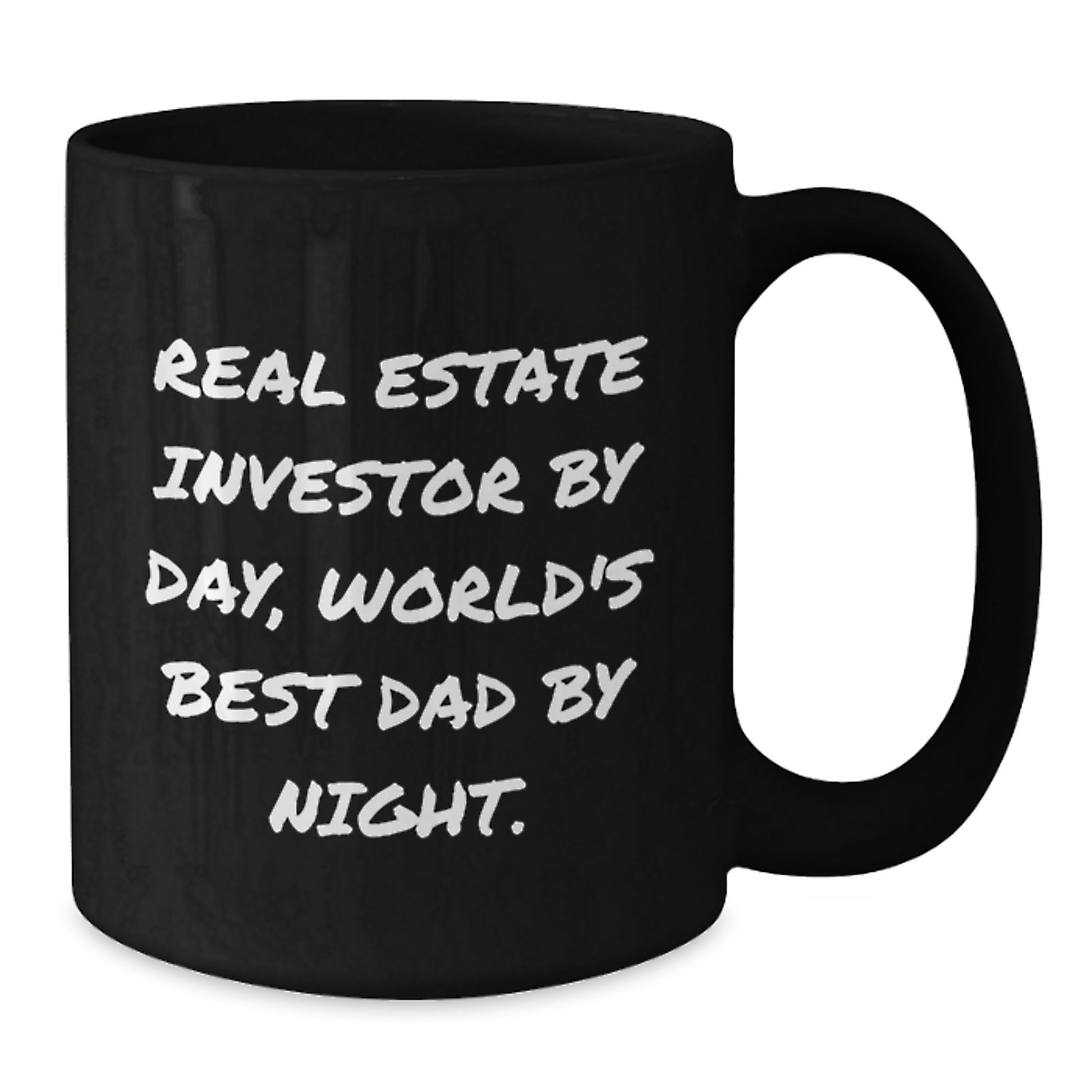 Real Estate Investor Gifts, Funny Quote Coffee Mug, Graduation Unique Gifts for Men from Friends, Real Estate Investor By Day, World's Best Dad By Night. - Additional
