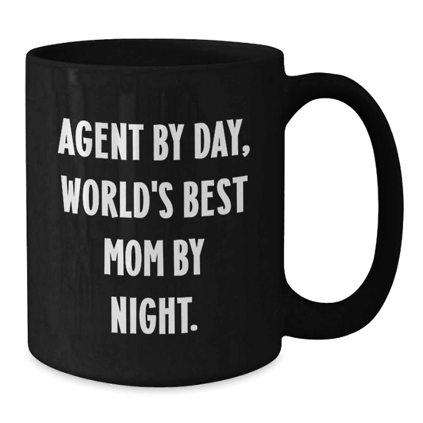 Agent Gifts, Funny Quote, Black Coffee Mug, Birthday Unique Gifts from Men, Agent Black Coffee Mug - Additional