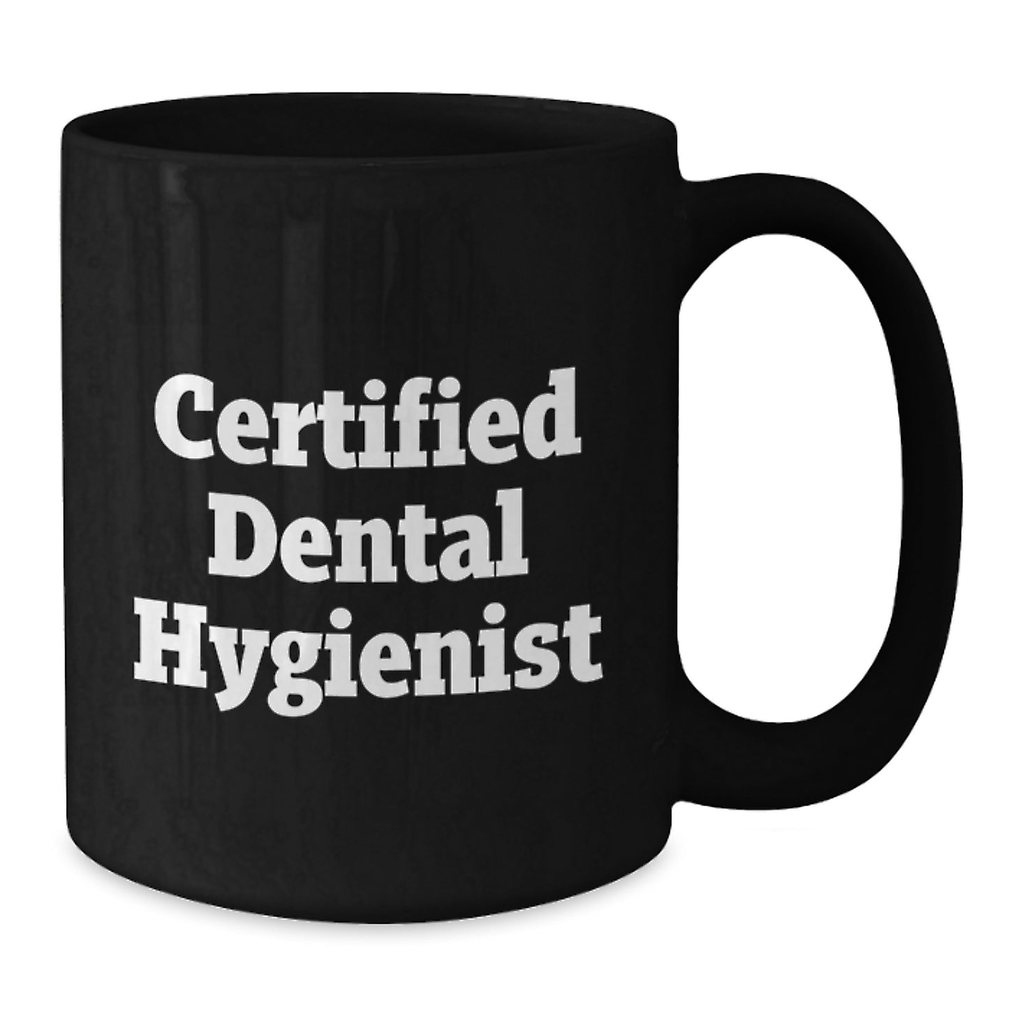 Dental Hygienist Funny Gifts from Men to Women Certified Dental Hygienist Graduation Unique Gifts Black Coffee Mug - Additional