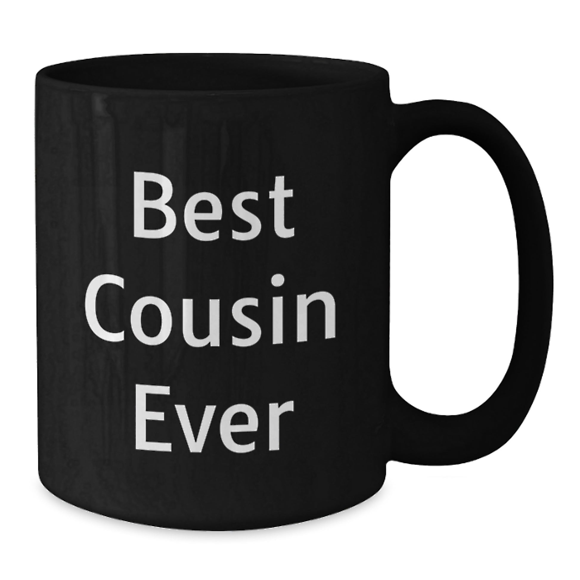 Funny Cousin Gifts - Best Cousin Ever Black Coffee Mug, Gifts from Family for Graduation Unique Gifts - Additional