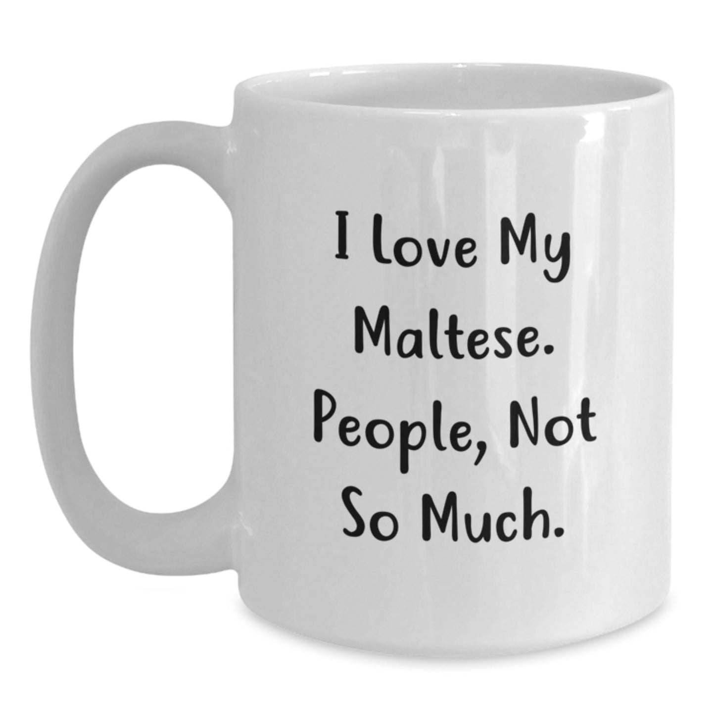 Funny Maltese Dog Lover Gifts from Friends to Family, Graduation Unique White Coffee Mugs for Maltese Dog Enthusiasts - Main
