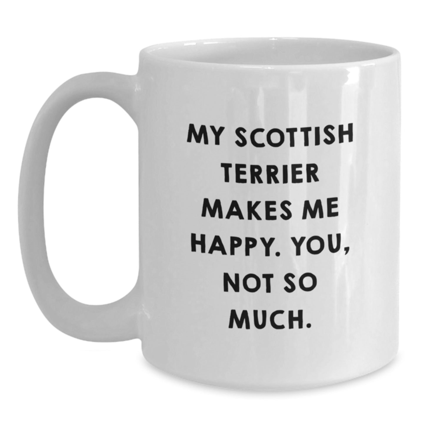 Funny Scottish Terrier Dog Lovers Gifts from Friends for Birthday, White Coffee Mug - Main