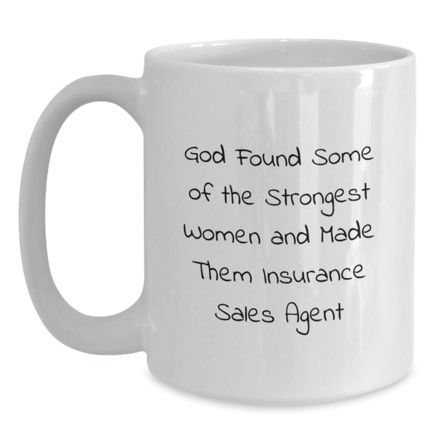 Funny Insurance Sales Agent Gifts from Friends - White Coffee Mug for Insurance Sales Agent Graduation - Main