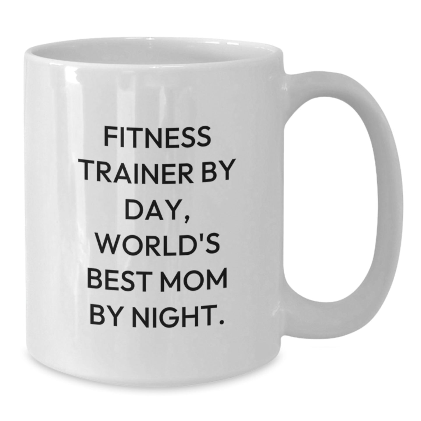 Fitness Trainer Gifts, White Coffee Mug, Funny Quote, Birthday Unique Gifts from Mom to Fitness Trainer - Additional