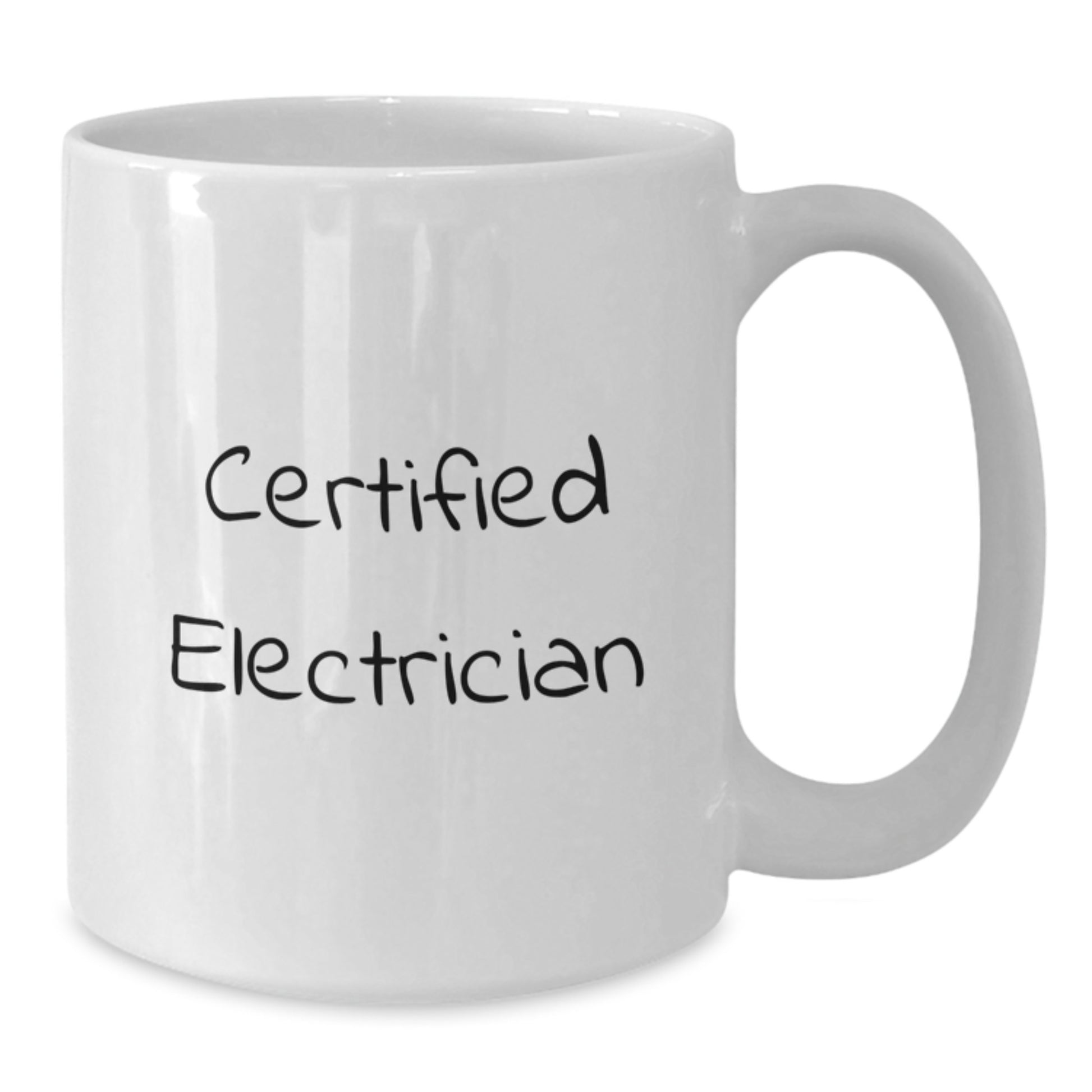 Funny Electrician Gifts: White Coffee Mug for Certified Electrician Graduation, Gifts from Friends, 'Congratulations, You're Shockingly Good!' - Additional