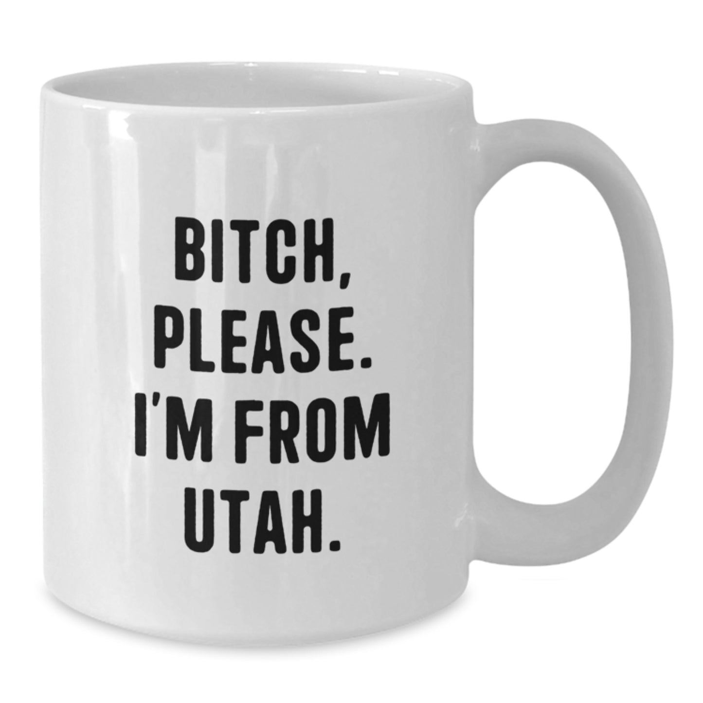 Utah Lovers, B-tch, Please! Funny White Coffee Mug for Birthday Unique Gifts from Friends to Family - Additional