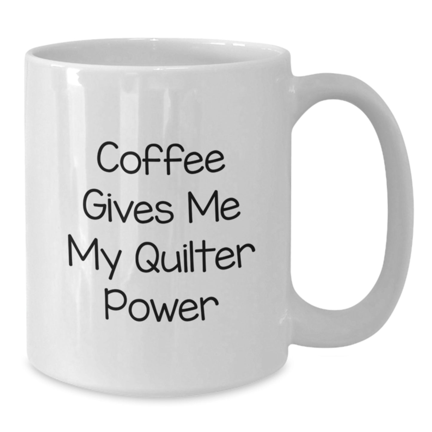 Quilter Gifts, Funny Coffee Mug for Quilter, 'Coffee Gives Me My Quilter Power' Graduation Unique Gifts for Quilter from Friends - Additional