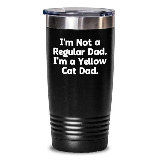 Commemorate Graduation Gifts from Yellow Cat Dad, Funny Tumbler for Men, Women, or Friends, 20oz or 30oz Stainless Steel Vacuum Insulated Tumbler with Lid - Main