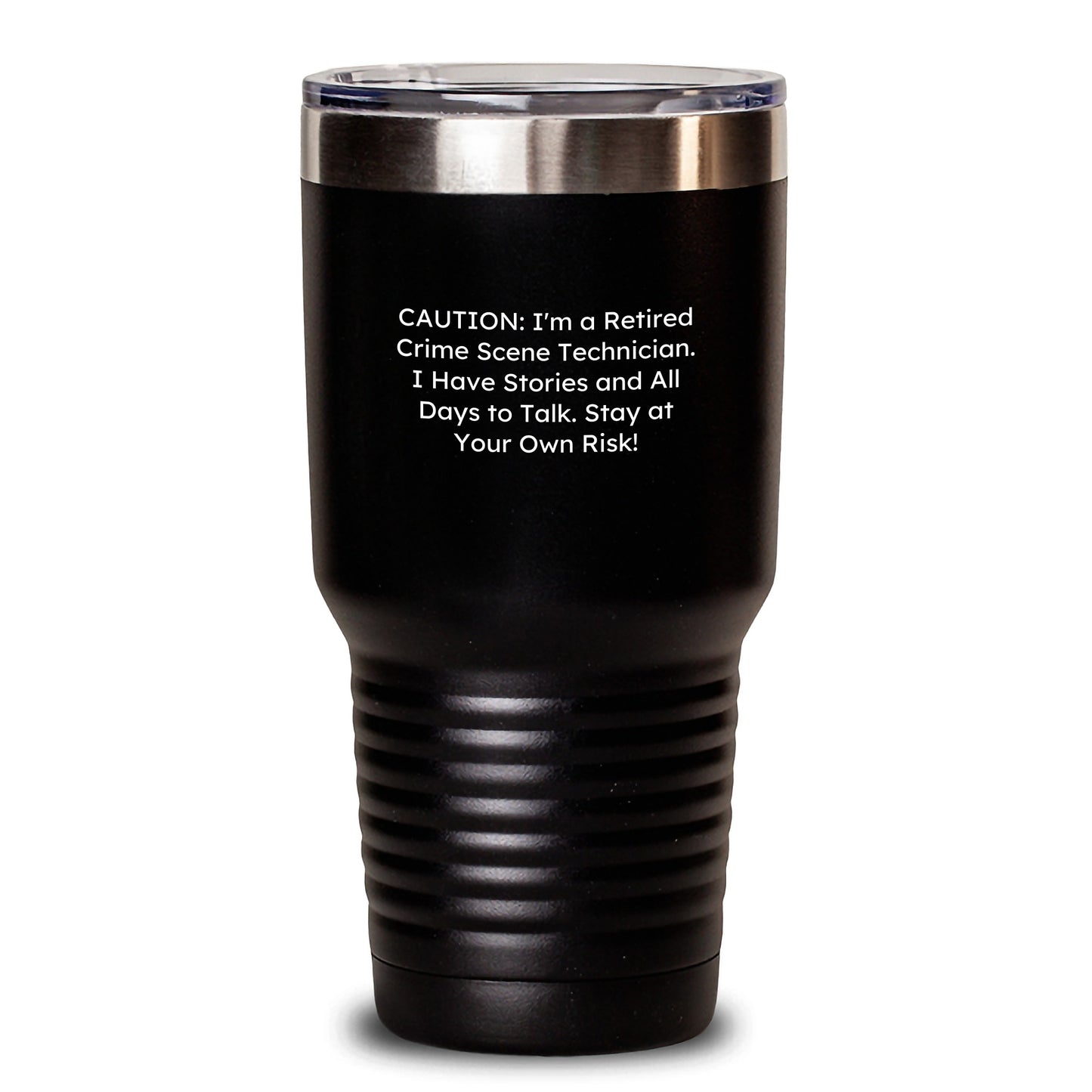Funny Crime Scene Technician Gifts from Coworkers to Friends - Tumbler for Retired Crime Scene Technician Graduation - Main