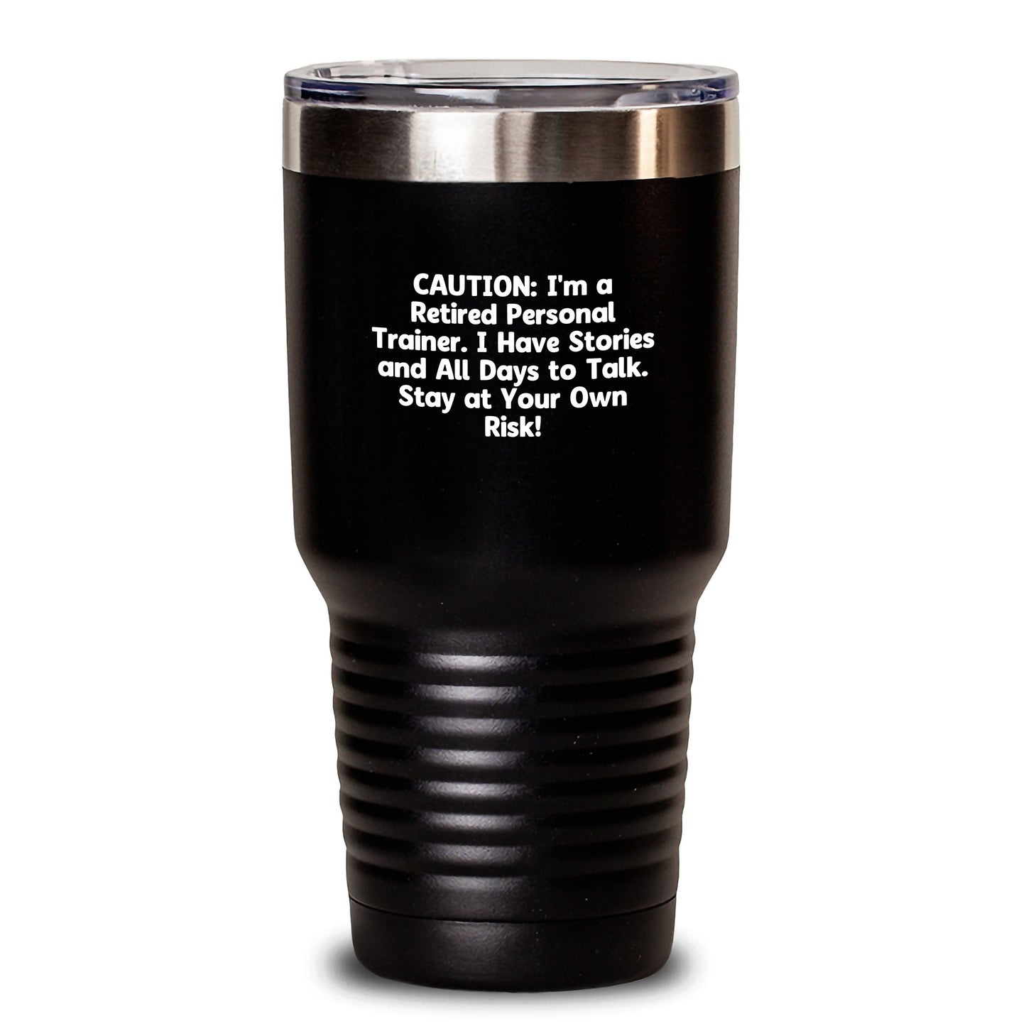 Personal Trainer Tumbler Gifts from Friends to Graduating Trainers - Stay At Your Own Risk! - Main