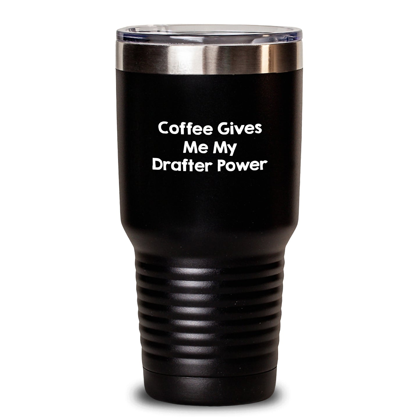 Drafter Power Gifts from Friends for Men, Funny Coffee Tumbler, Graduation Unique Gifts, 20oz or 30oz Capacity - Main