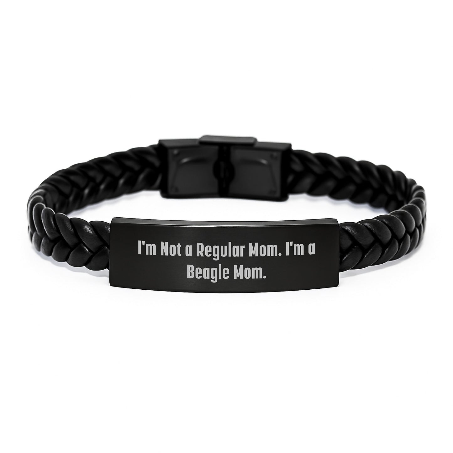 Funny Beagle Dog Mom Gifts for Men Women Friends Coworkers Family - Interlaced Leather Adjustable Graduation Unique Presents from Mom to Beagle Dog Lover - Image 1