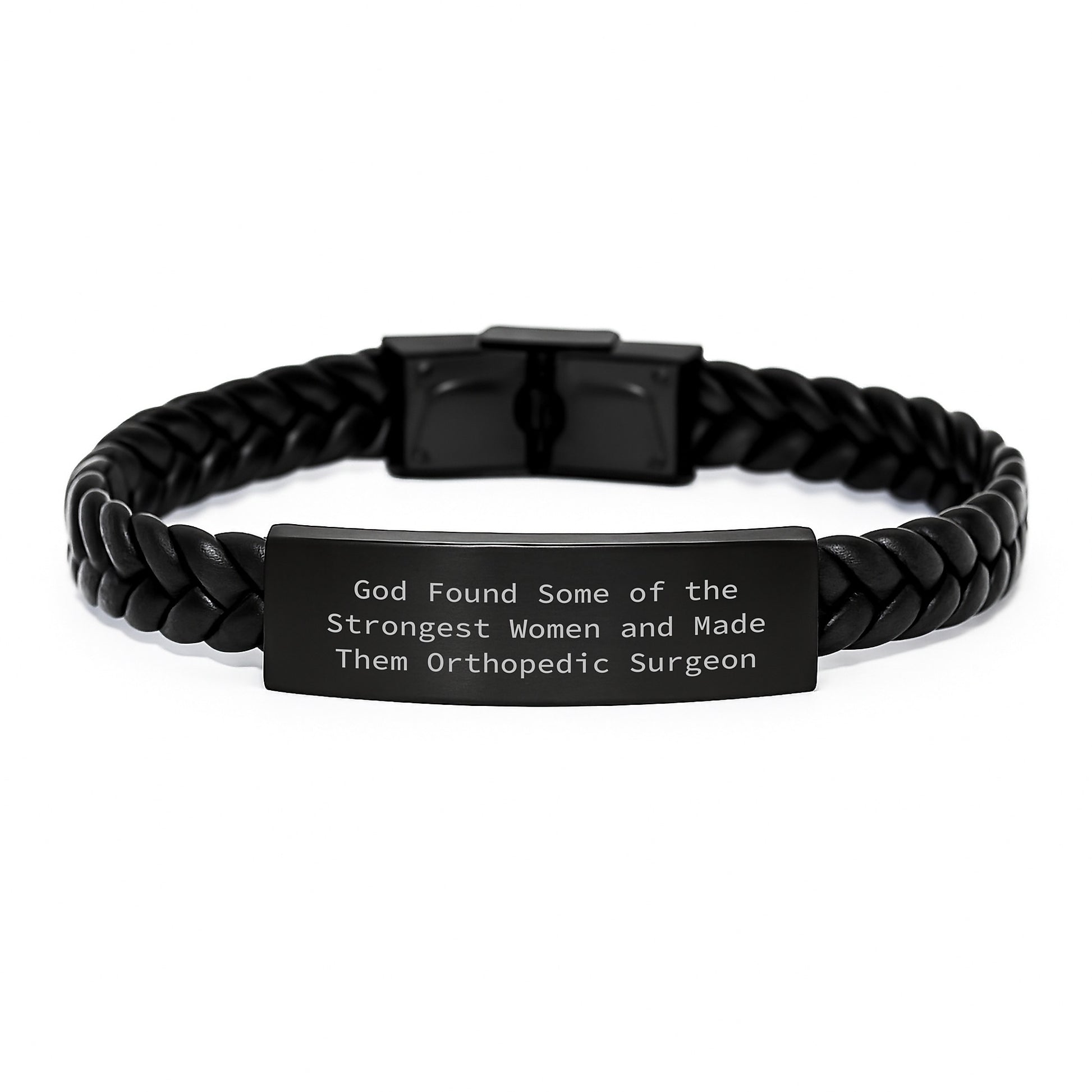 Orthopedic Surgeon Gifts, Funny Quote Interlaced Leather Bracelet for Women, Gifts from Friends, Graduation Unique Presents for Orthopedic Surgeon - Image 1