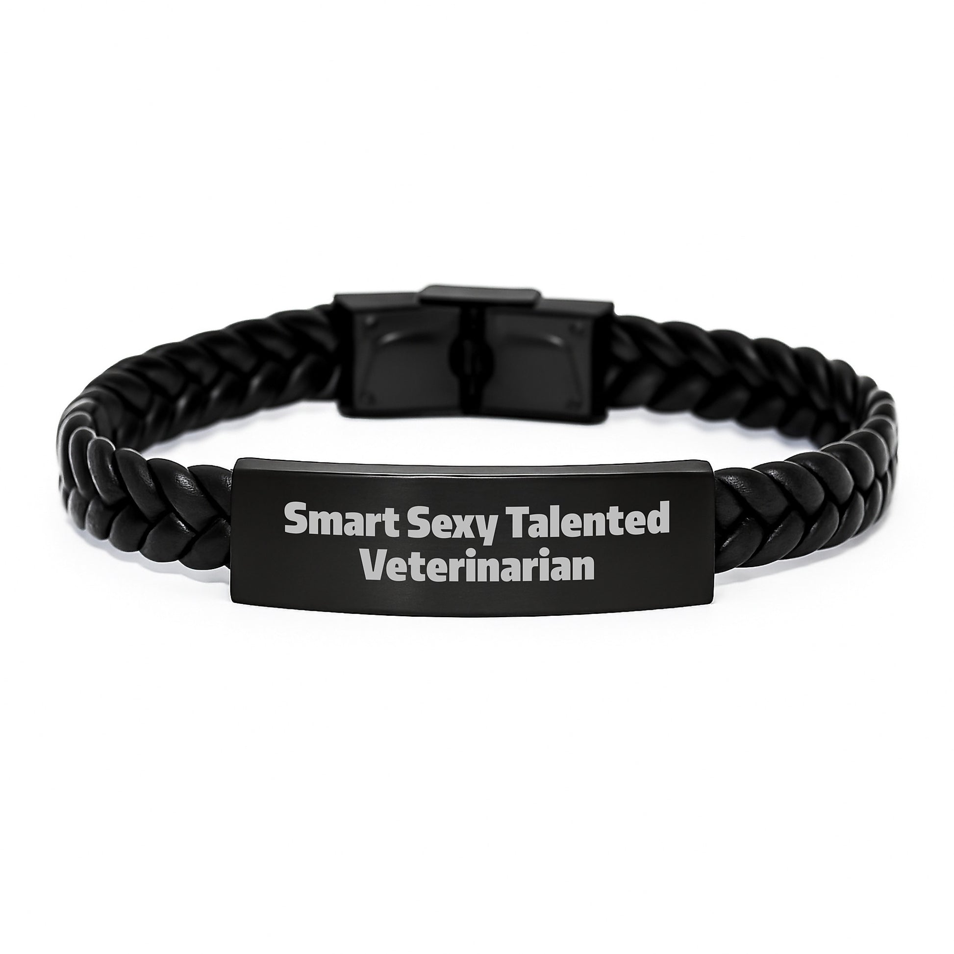 Smart Sexy Talented Veterinarian Interlaced Leather Graduation Gift for Men Women Friends Family - Image 1