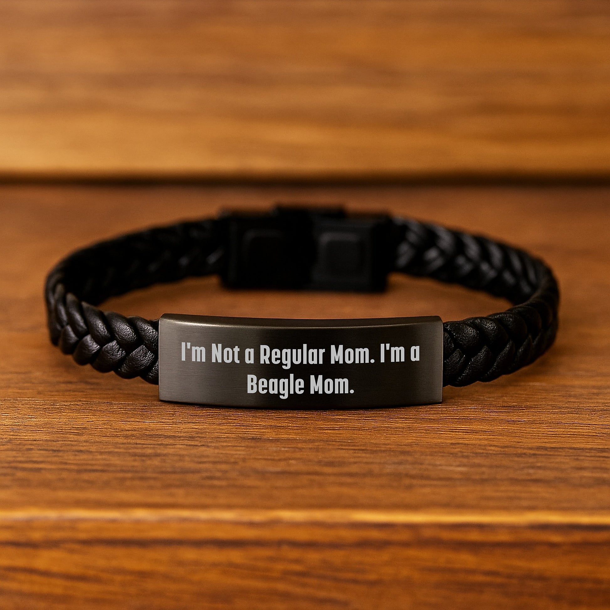 Funny Beagle Dog Mom Gifts for Men Women Friends Coworkers Family - Interlaced Leather Adjustable Graduation Unique Presents from Mom to Beagle Dog Lover - Image 2