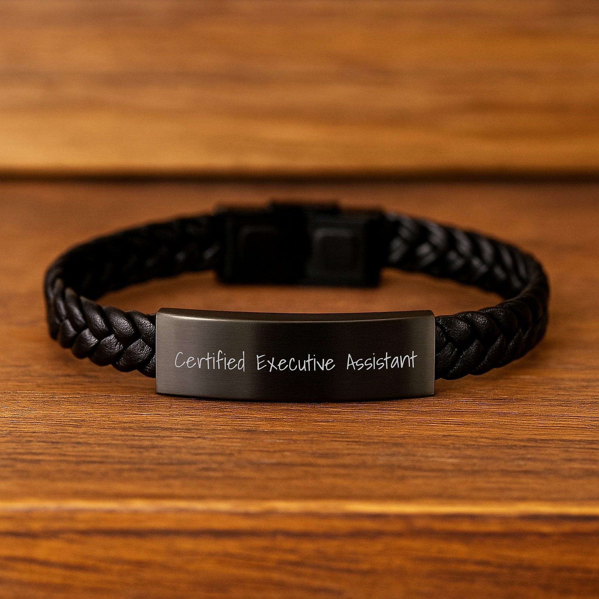 Funny Executive Assistant Gifts - Interlaced Leather Bracelet from Friends to Executive Assistant, Birthday Unique Gifts for Him/Her - Image 2