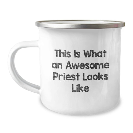 Priest Gifts, Funny Quote, Camping Mug, Birthday Unique Gifts from Friends to Priest - Image 1