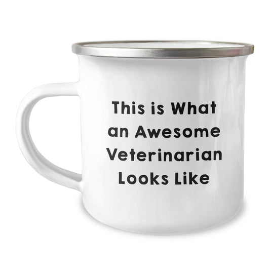 Veterinarian Funny Mugs Gifts from Friends for Birthday Camping Mug This Is What An Awesome Veterinarian Looks Like - Image 1