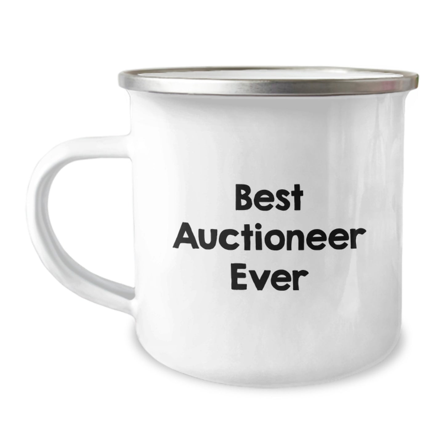 Auctioneer Best Ever Funny Gifts from Friends to Men Birthday Unique Camping Mug - Image 1