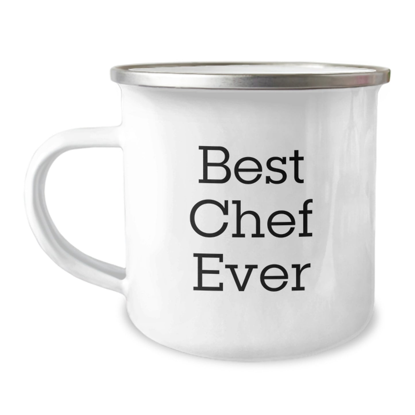 Funny Chef Gifts from Friends for Best Chef Ever 12 oz Camping Mug, Perfect for Birthday Celebrations - Image 1
