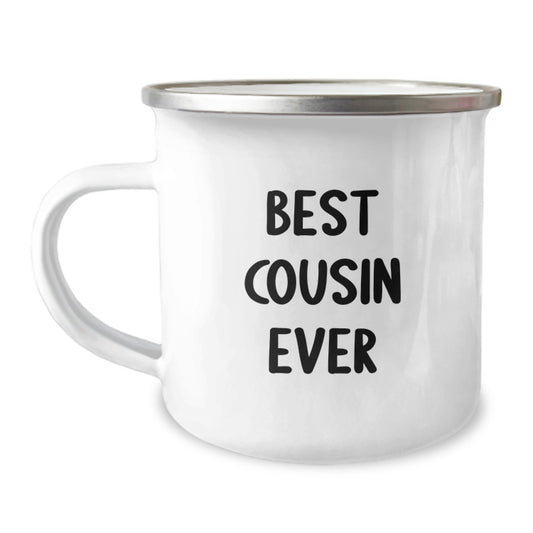 Funny Cousin Gifts from Men - Best Cousin Ever Camping Mug for Graduation, Unique Gifts for Women, Family, and Friends - Image 1