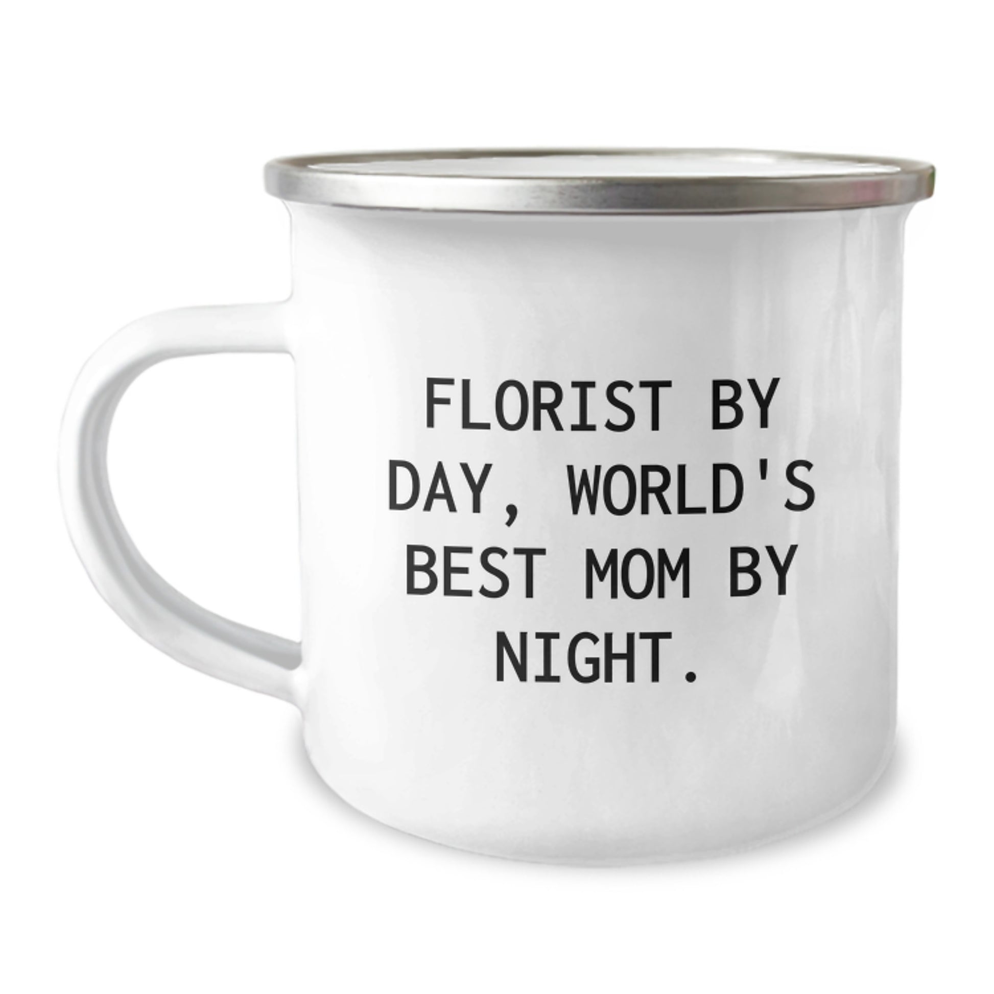 Florist Gifts from Mom, World's Best, for Florist Friend's Birthday - Funny Camping Mug - Image 1