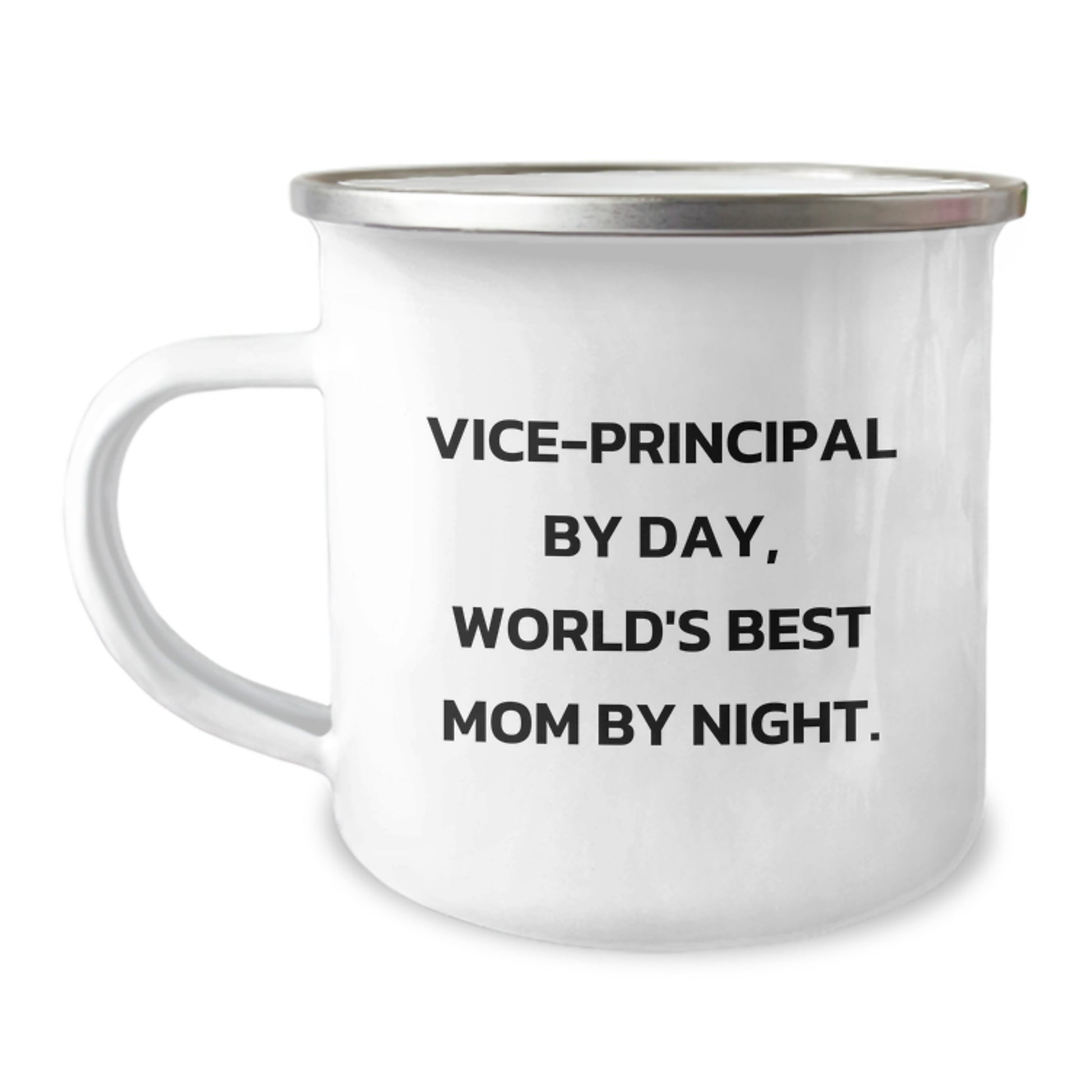 Vice-Principal Memorable Moments Gifts from Friends, Funny Quotes for Birthday, 12 oz Camping Mug - Image 1