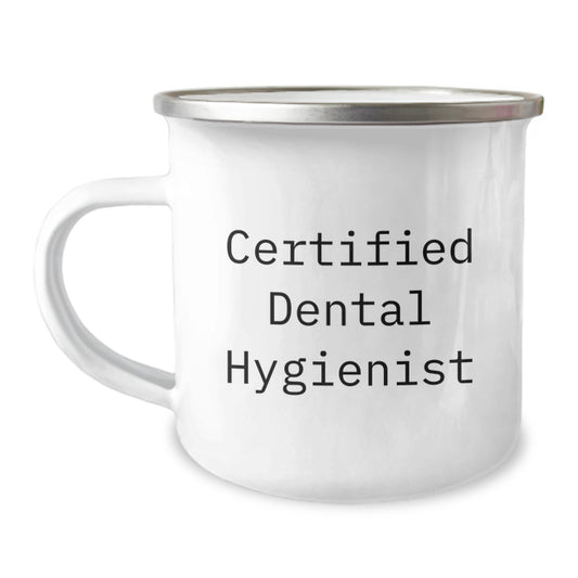 Dental Hygienist Gifts from Men to Certified Dental Hygienist, Funny Quote on Camping Mug for Graduation Unique Gifts - Image 1