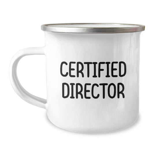 Funny Director Gifts from Friends, Unique Camping Mug for Men, Women, Coworkers, Family - 'You're the Director I Want to Work with' Quote - Image 1
