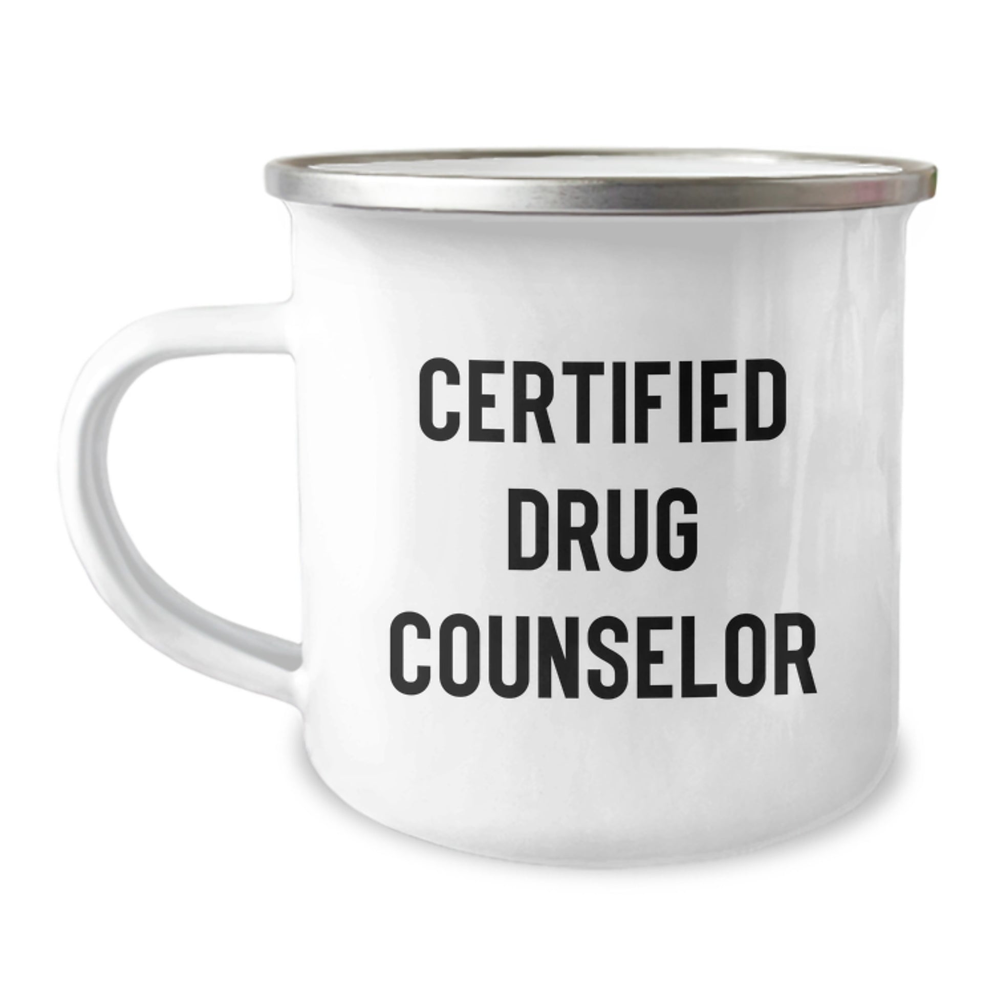 Funny Drug Counselor Gifts from Friends for Birthday - 'You're Not a Morning Person, But You're a Morning Person' Camping Mug - Image 1